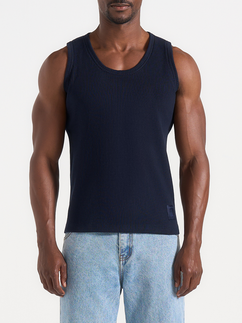Justin Ribbed Cotton Vest