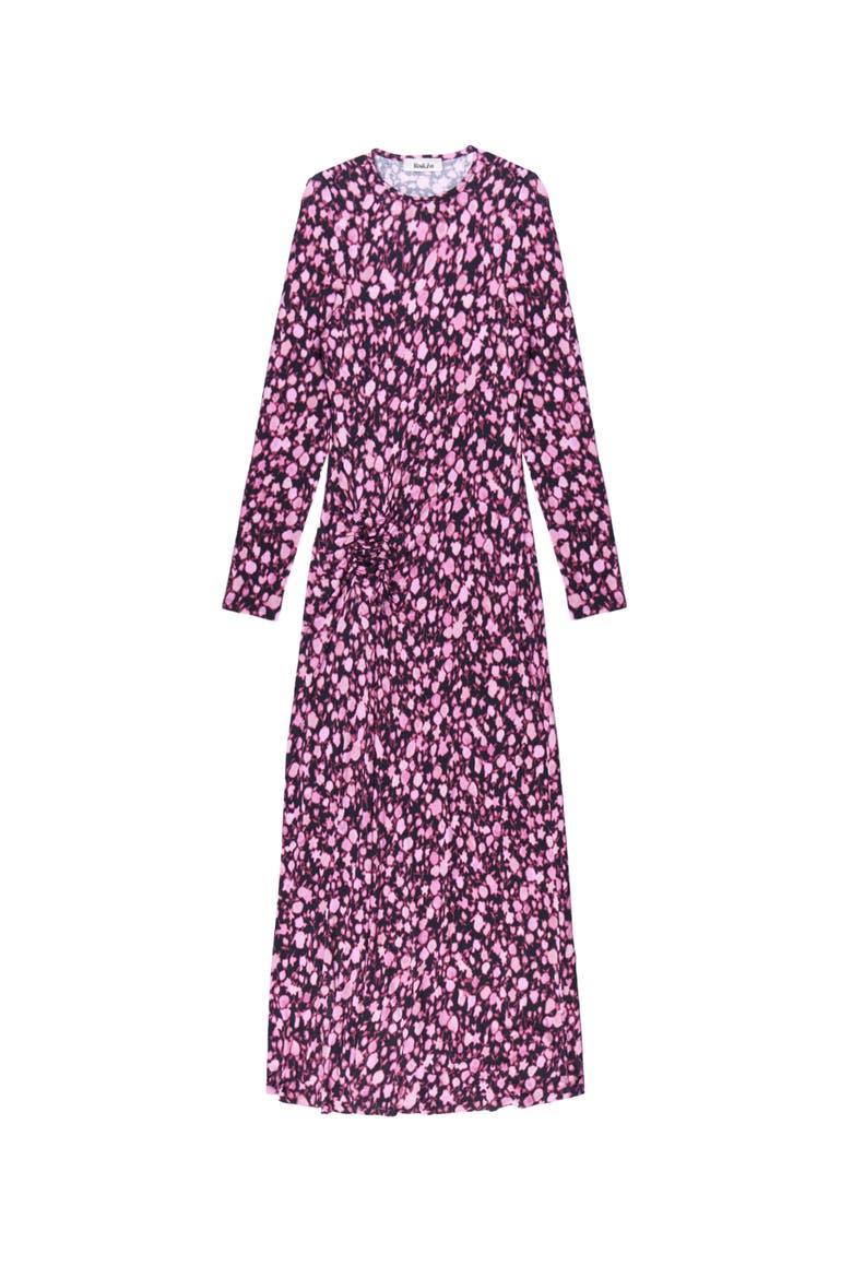 Leopard Print Waist Detail Dress, Alternate, color, Pink