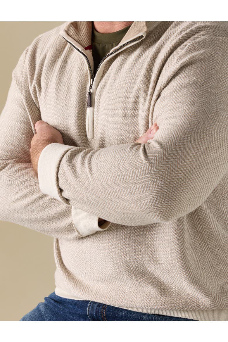 Big & Tall Navtech jacquard 1/4-Zip Pullover, Alternate, color, NATURAL