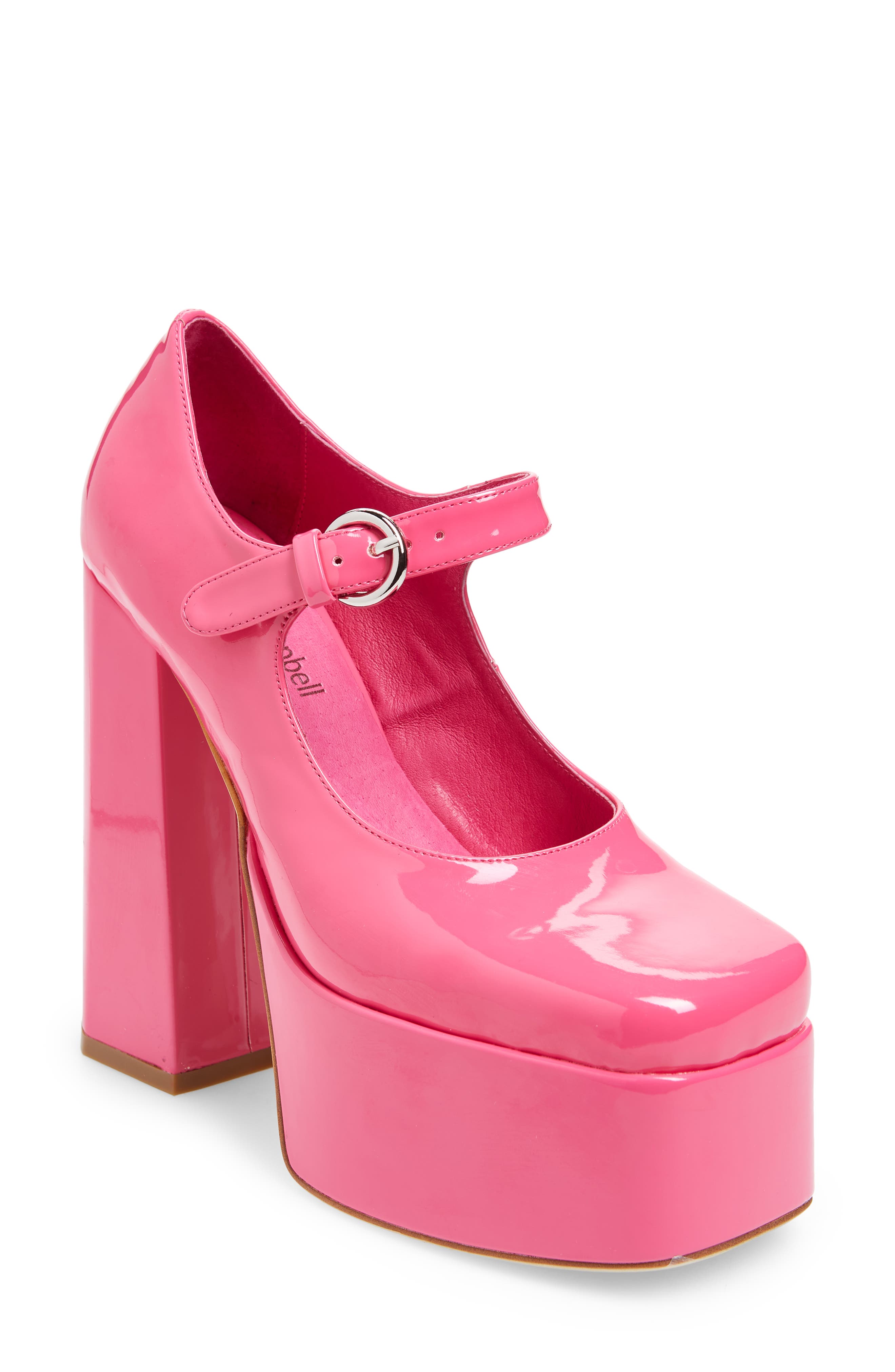 Chillin' Platform Mary Jane Pump, Main, color, BRIGHT FUCHSIA PATENT