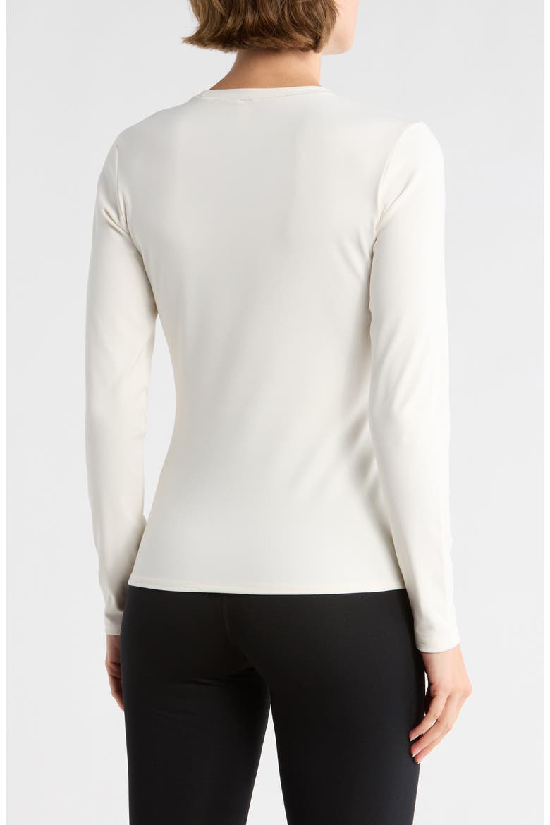 Ultra Lush Zena Fitted Long Sleeve T-Shirts, Alternate, color, WHITE DOVE