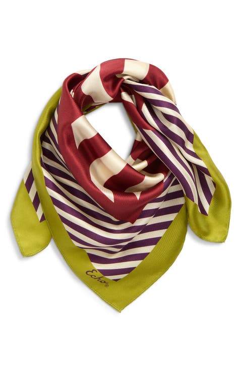 Striped Silk Bandana