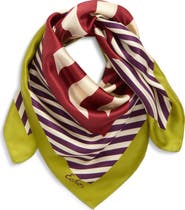 Echo Striped Silk Bandana
