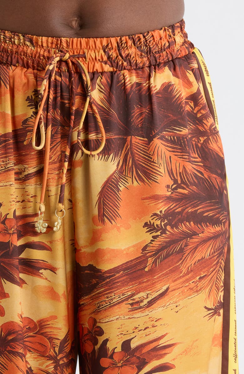 Kulani Kinis Drawstring Cover-Up Resort Pants, Alternate, color, Vintage Vacay