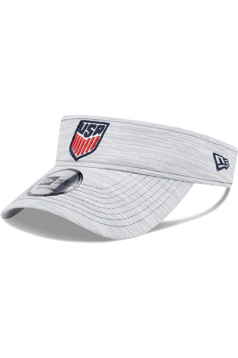 Men's New Era Gray USMNT Adjustable Visor, Main, color, Gray