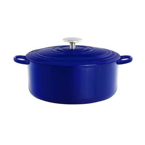 CHANTAL 5.6 Qt Round Cast Iron Dutch Oven in Cobalt Blue  product