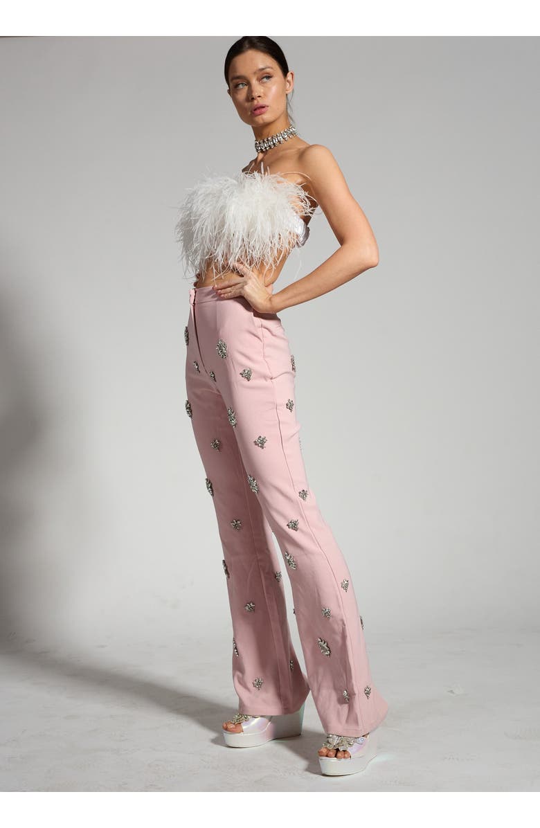 SPARKL SABRINA FEATHER TOP, Alternate, color, 