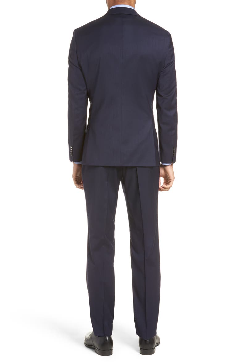 Johnstons/Lenon Regular Fit Solid Wool Suit, Alternate, color, NAVY