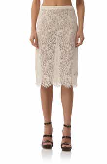 AFRM Arista Lace Midi Skirt
