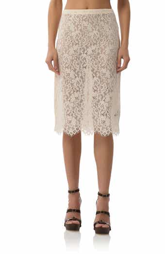 AFRM Arista Lace Midi Skirt