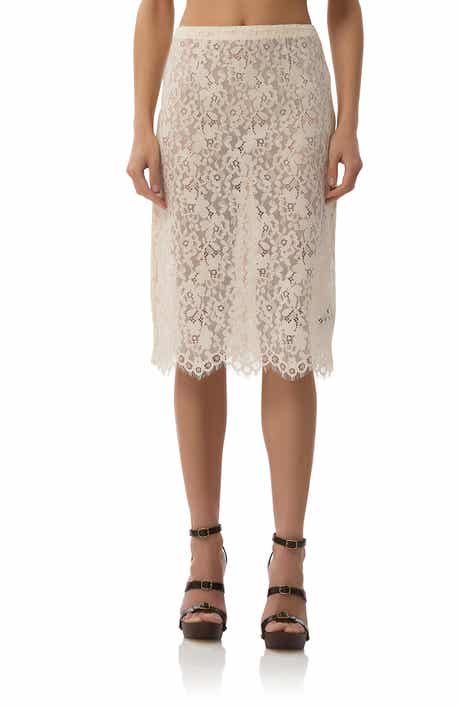 AFRM Arista Lace Midi Skirt