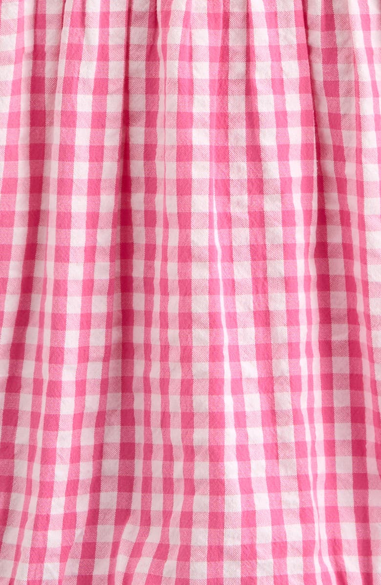 Nordstrom Flutter Sleeve Bubble Romper, Alternate, color, Pink Sunset Gingham- Lemons