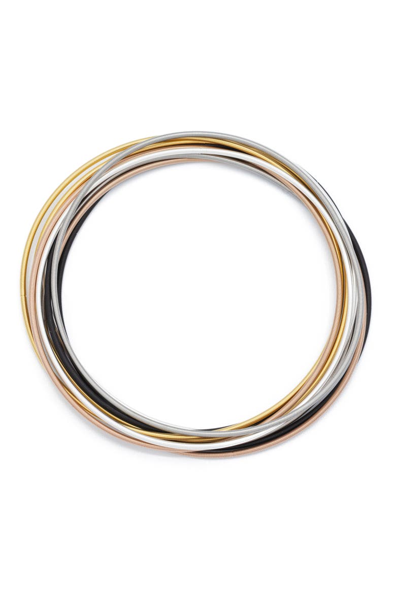 Emerson & Oliver Dia Mixed Metal Bracelets, Main, color, Set Of 10