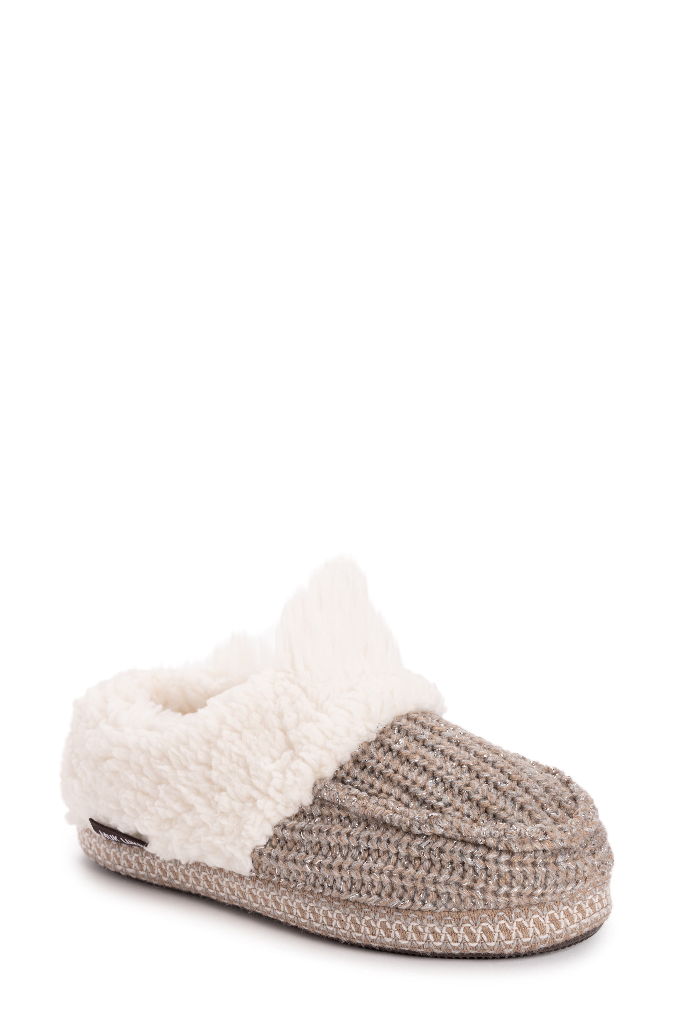 MUK LUKS Moselle Faux Shearling Clog Slipper, Main, color, 