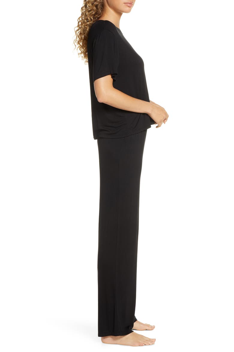 Intimates All American Pajamas, Alternate, color, BLACK