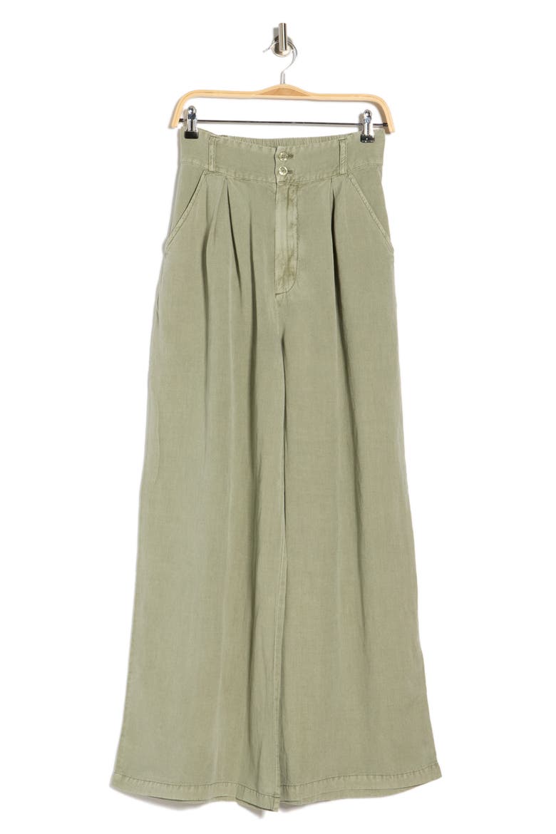 Hope Front Pleat Wide Leg Trouser, Alternate, color, SEAGRASS PIGMENT