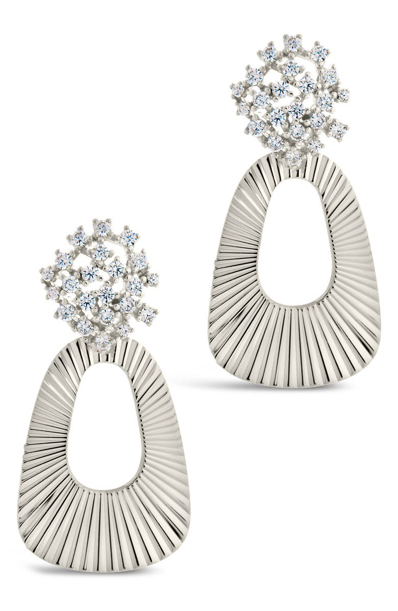 Sterling Forever Ariana Statement Hoop Earrings, Main, color,