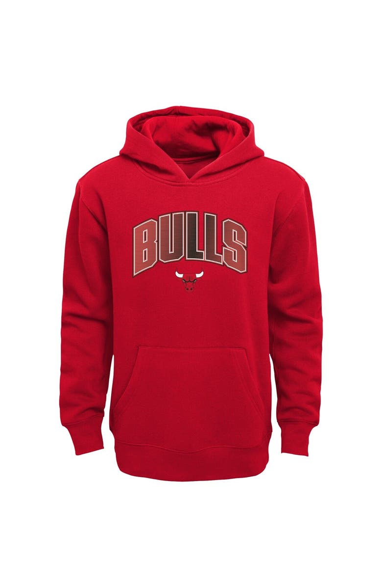 Outerstuff Preschool Red/Heather Gray Chicago Bulls Double Up Pullover Hoodie & Pants Set, Alternate, color, Red