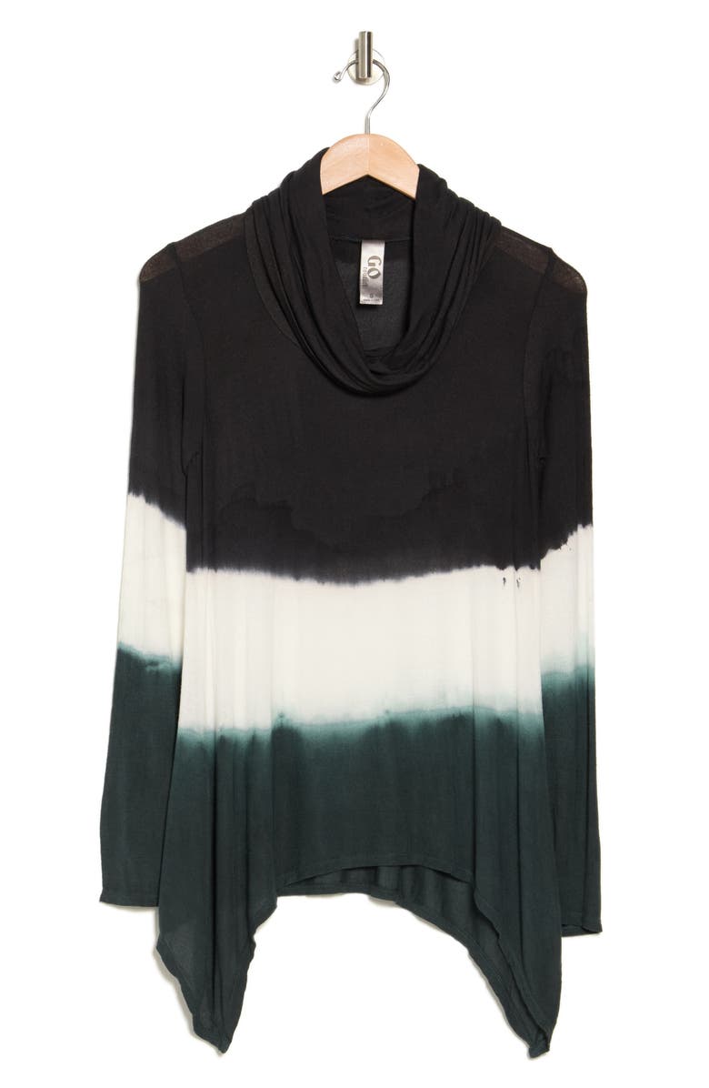 GO COUTURE Cowl Neck Swing Hem Sweater, Alternate, color,