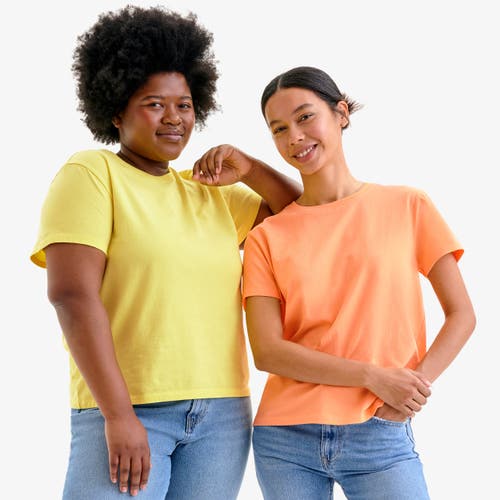 Primary Adult Easy Crewneck Tee In Goldfish