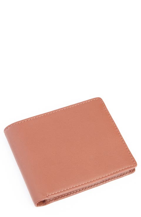 RFID Leather Trifold Wallet