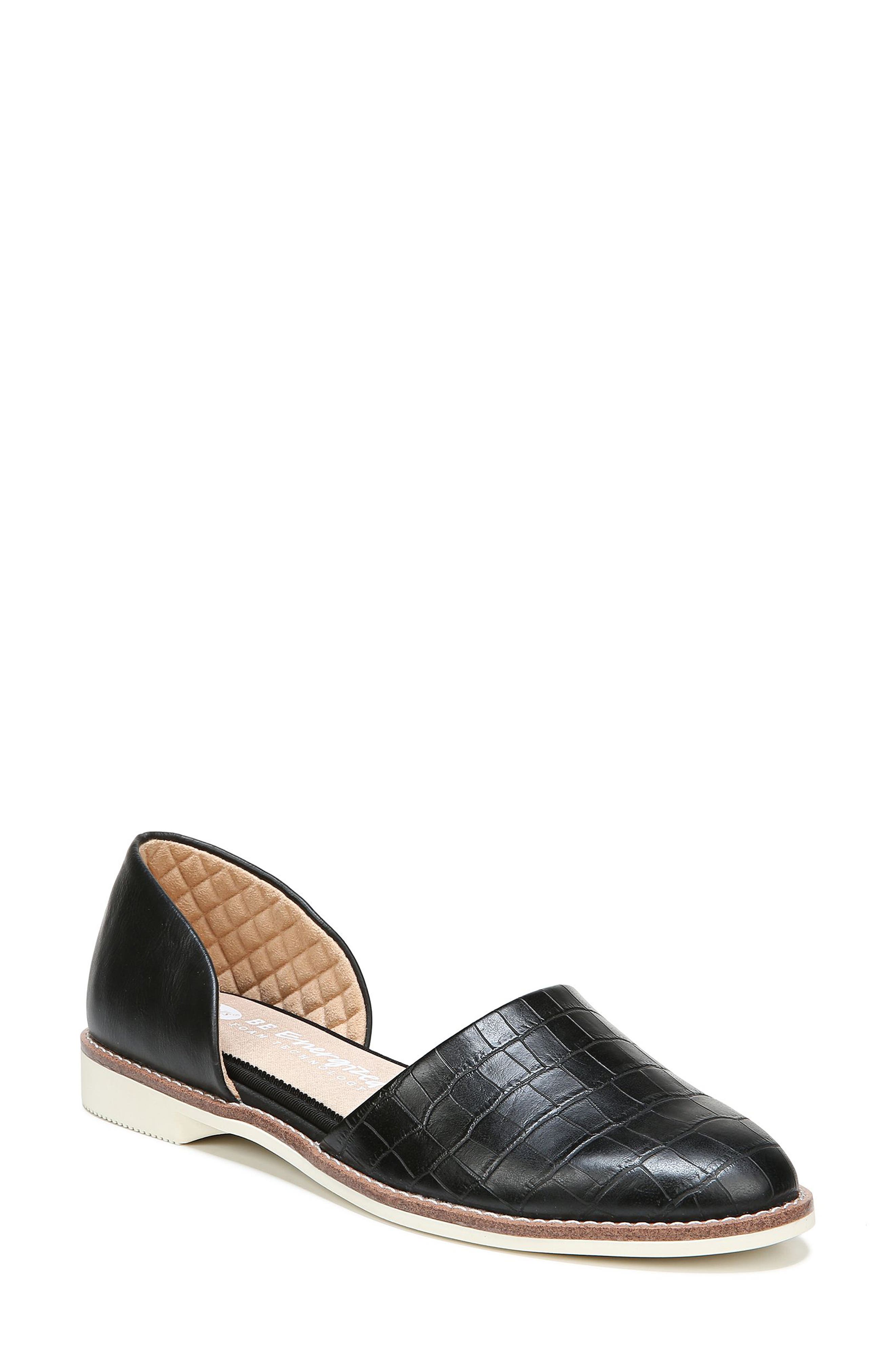 Dr. Scholl's Choice Croc Embossed d'Orsay Flat, Main, color, 