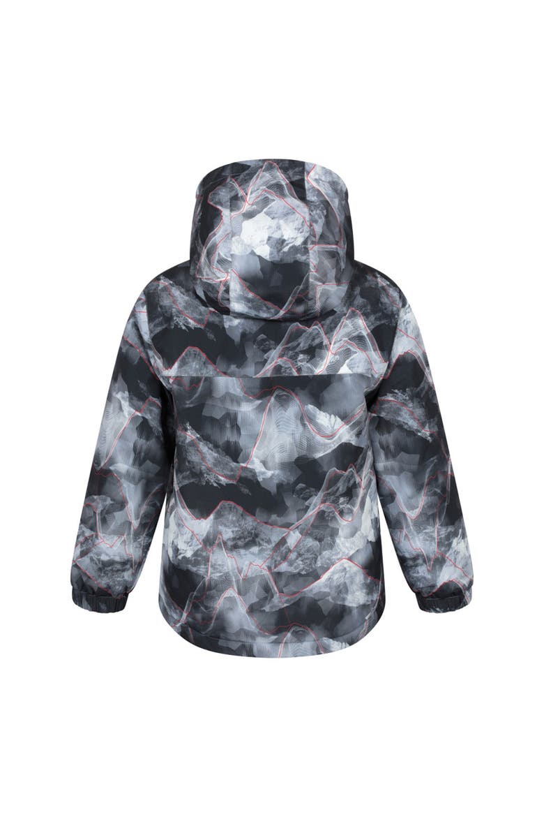 Childrens/Kids Polar Zone Printed Jacket & Salopettes Set, Alternate, color, Dark Grey