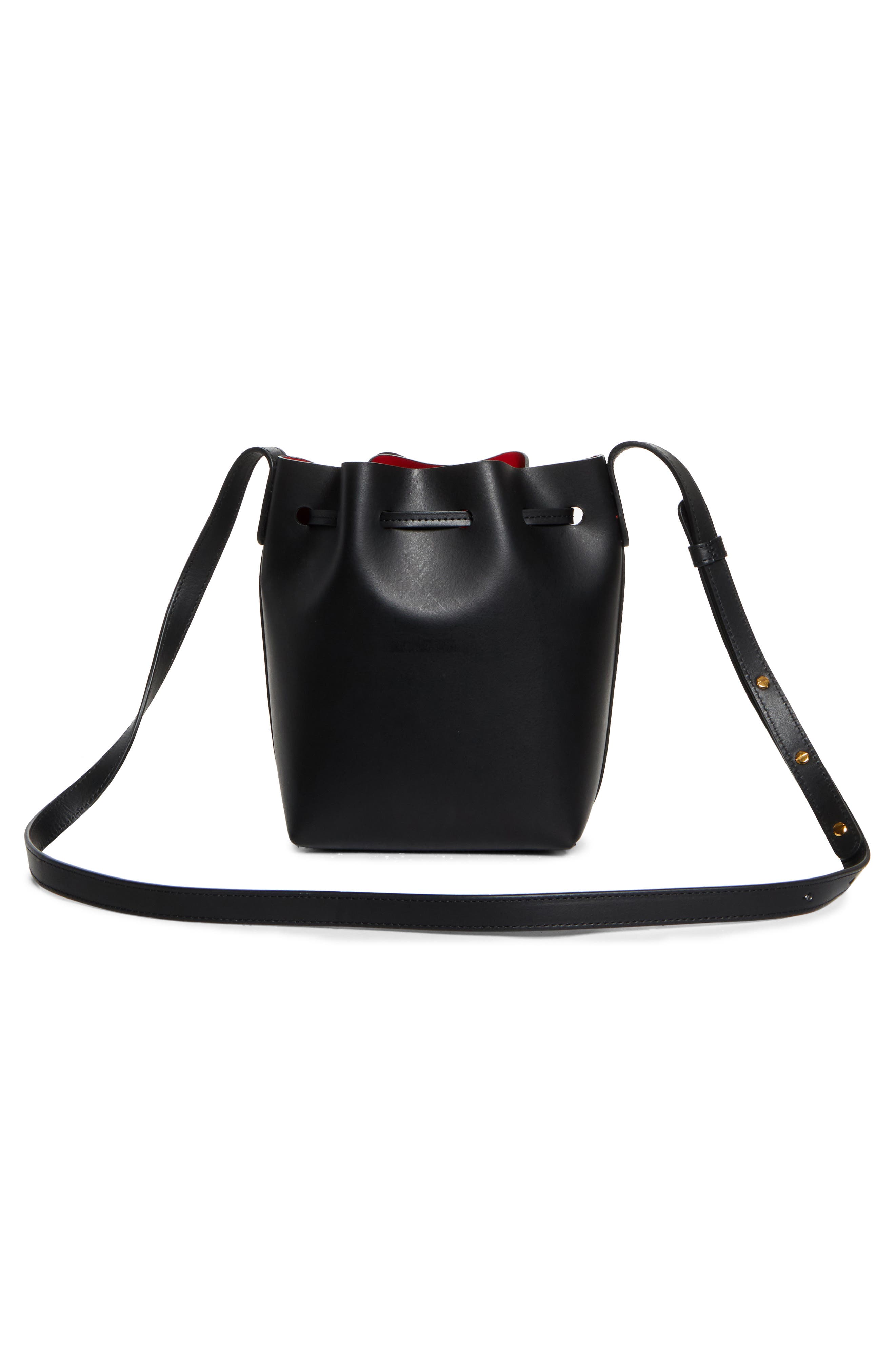 Mansur Gavriel Mini Mini Leather Bucket Bag, Alternate, color, 