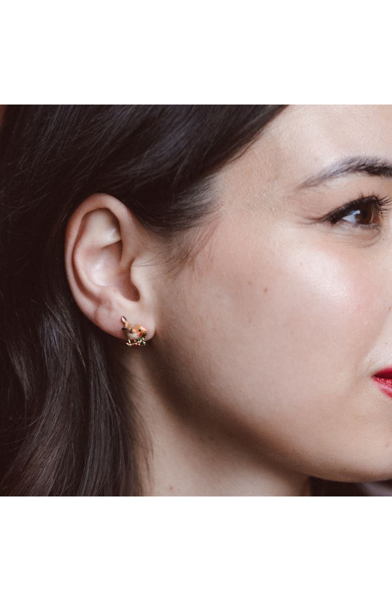 Bill Skinner Studio Robin Pendant & Earring Set, Alternate, color, Gold Plated