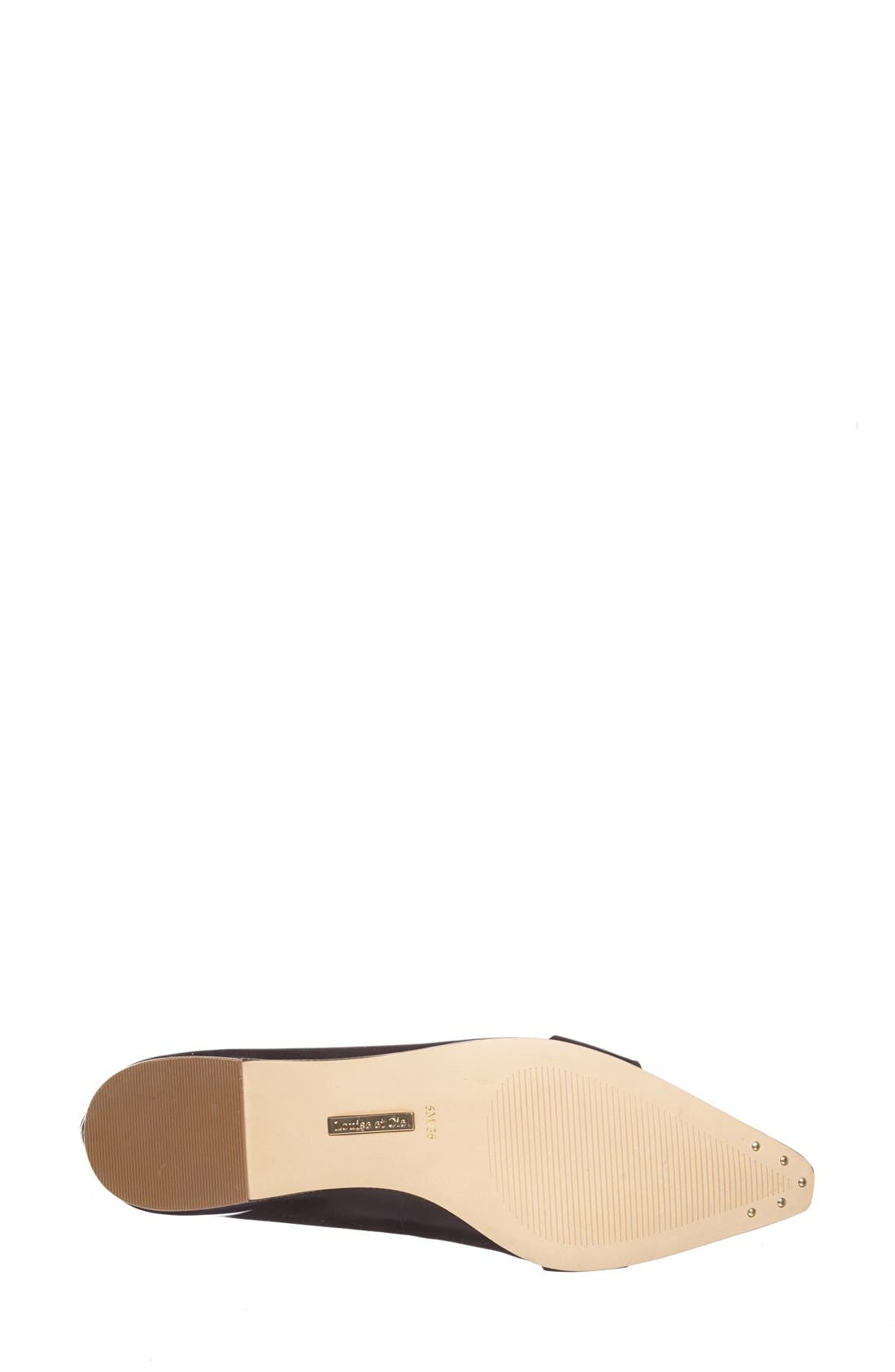 'Duvalia' Pointed Toe Loafer Flat, Alternate, color, BLACK