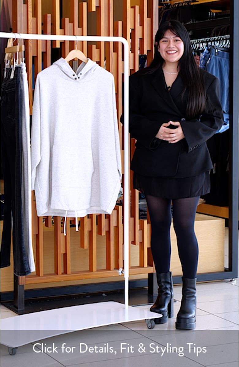 Cotton Blend Tunic Hoodie, sales video thumbnail