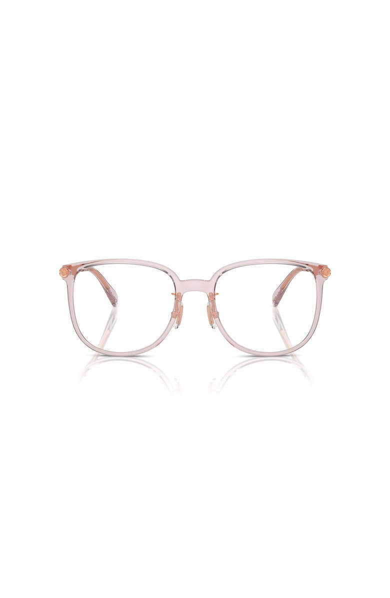 COACH 54mm Square optical glasses, Alternate, color, Pink