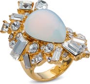 Kurt Geiger London Baguette Stone Cocktail Ring