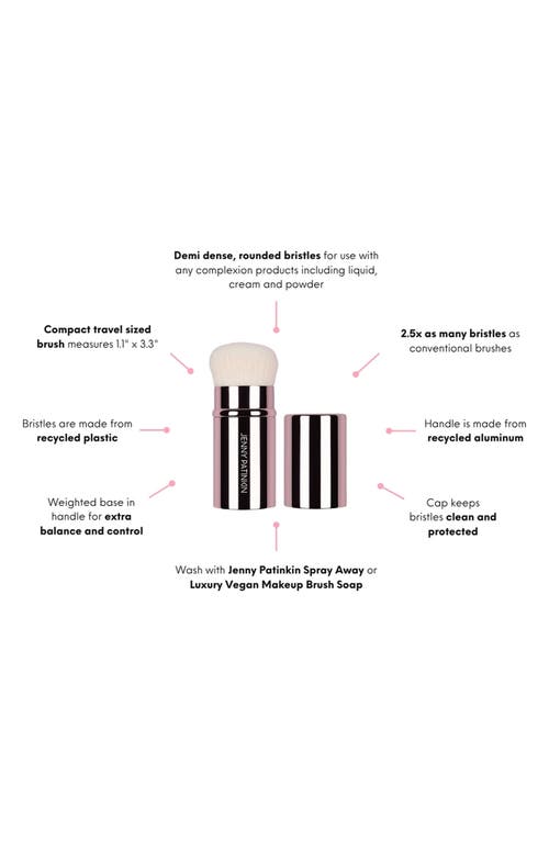 Jenny Patinkin Glow & Go Rectractable Makeup Brush In Gold