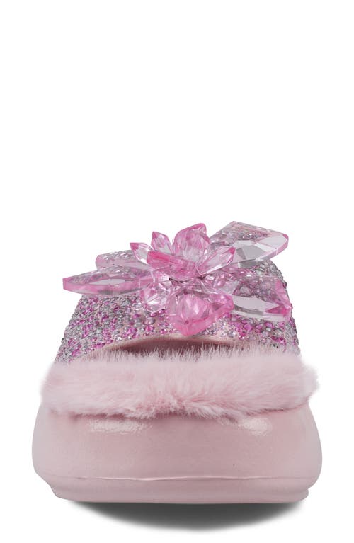 Zigi Ashey Faux Fur Platform Slide Sandal