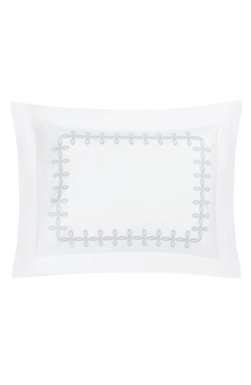 Matouk Gordian Knot Egyptian Cotton Percale Pillow Sham In White