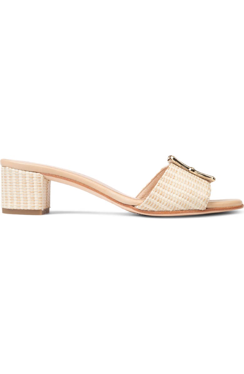 patricia green Riviera Bamboo Buckle Block Heel Slide Sandal, Alternate, color,