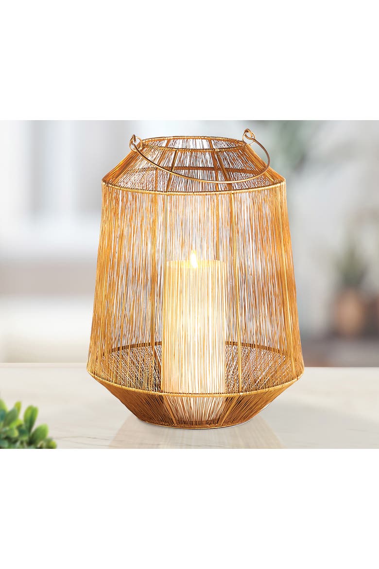 Elwin Lantern Large, Alternate, color, Gold