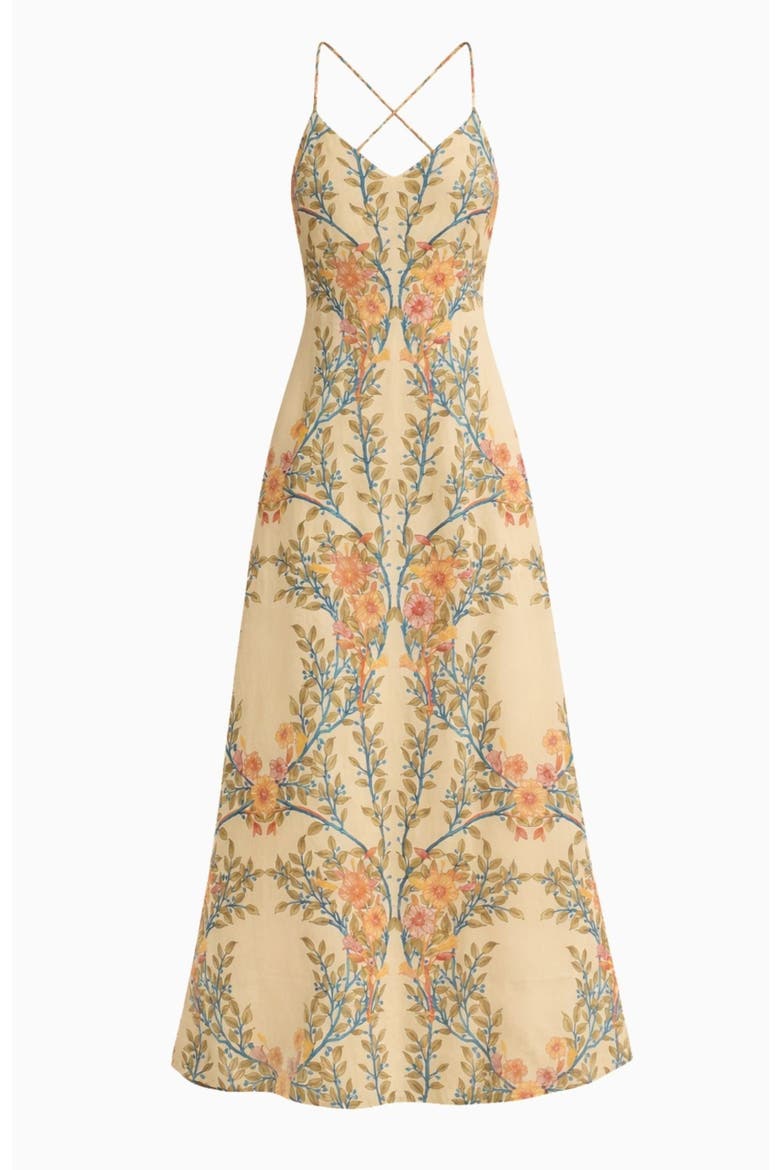 Cleo Printed Dress, Alternate, color, Buttercream Multi