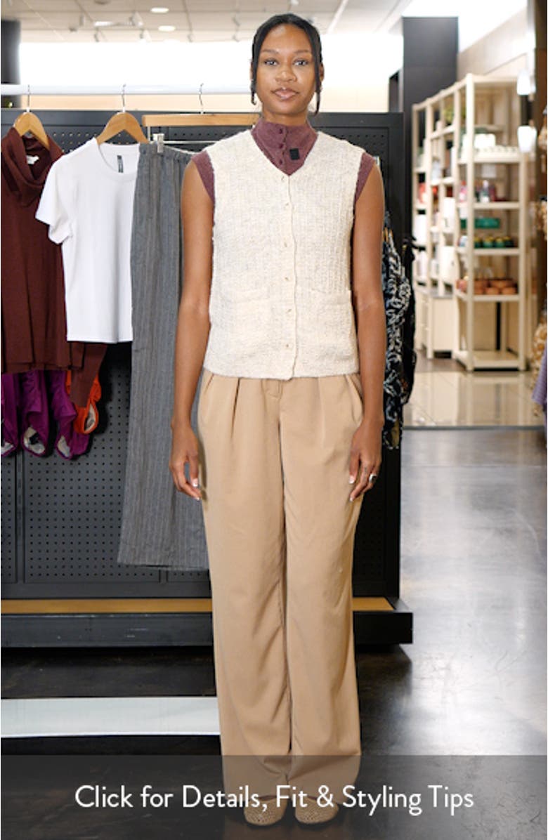 Sleeveless Knit Cardigan, sales video thumbnail