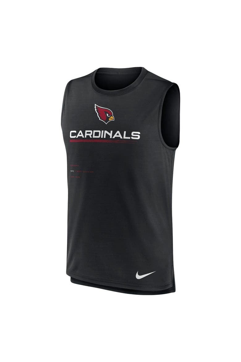 Men's Nike Black Arizona Cardinals Muscle Trainer Tank Top, Alternate, color, Black