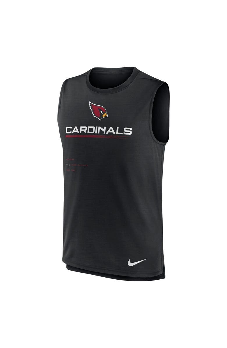 Nike Men's Nike Black Arizona Cardinals Muscle Trainer Tank Top, Alternate, color, Black