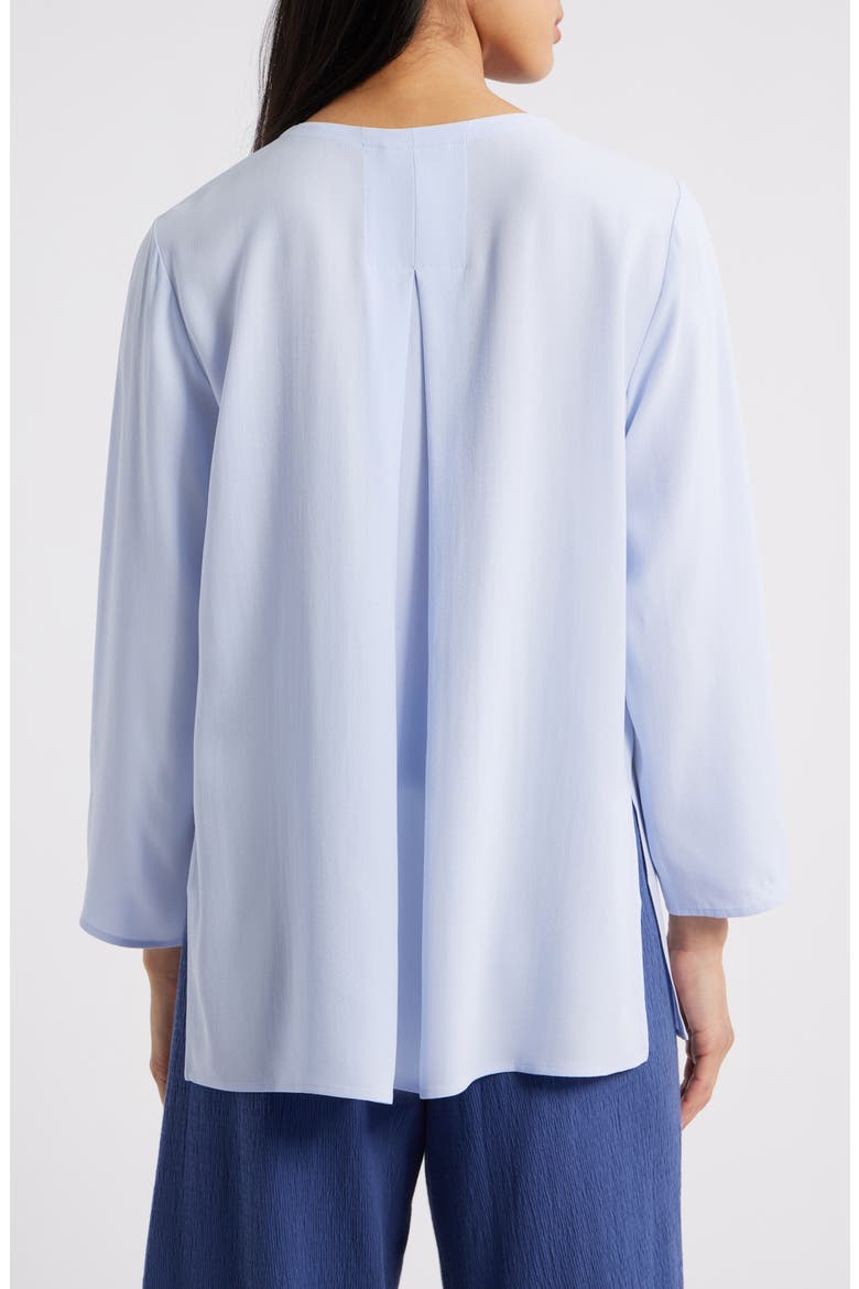 Bracelet Sleeve Silk Tunic, Alternate, color, BELLFLOWER
