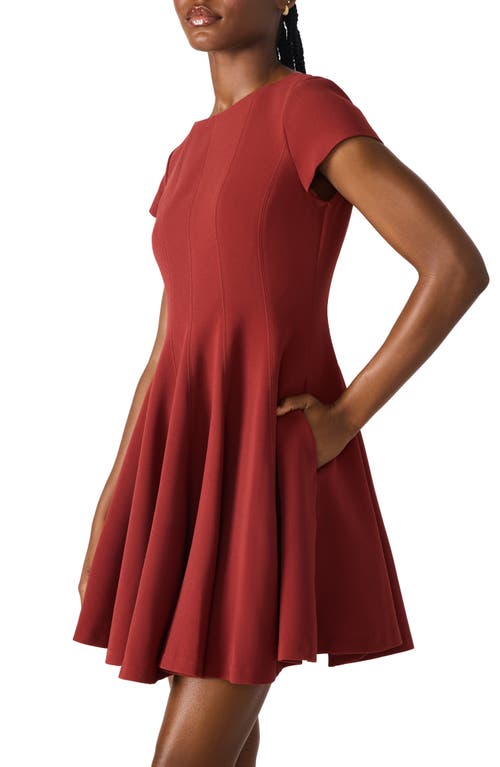 Steve Madden Nili Fit & Flare Minidress In Red