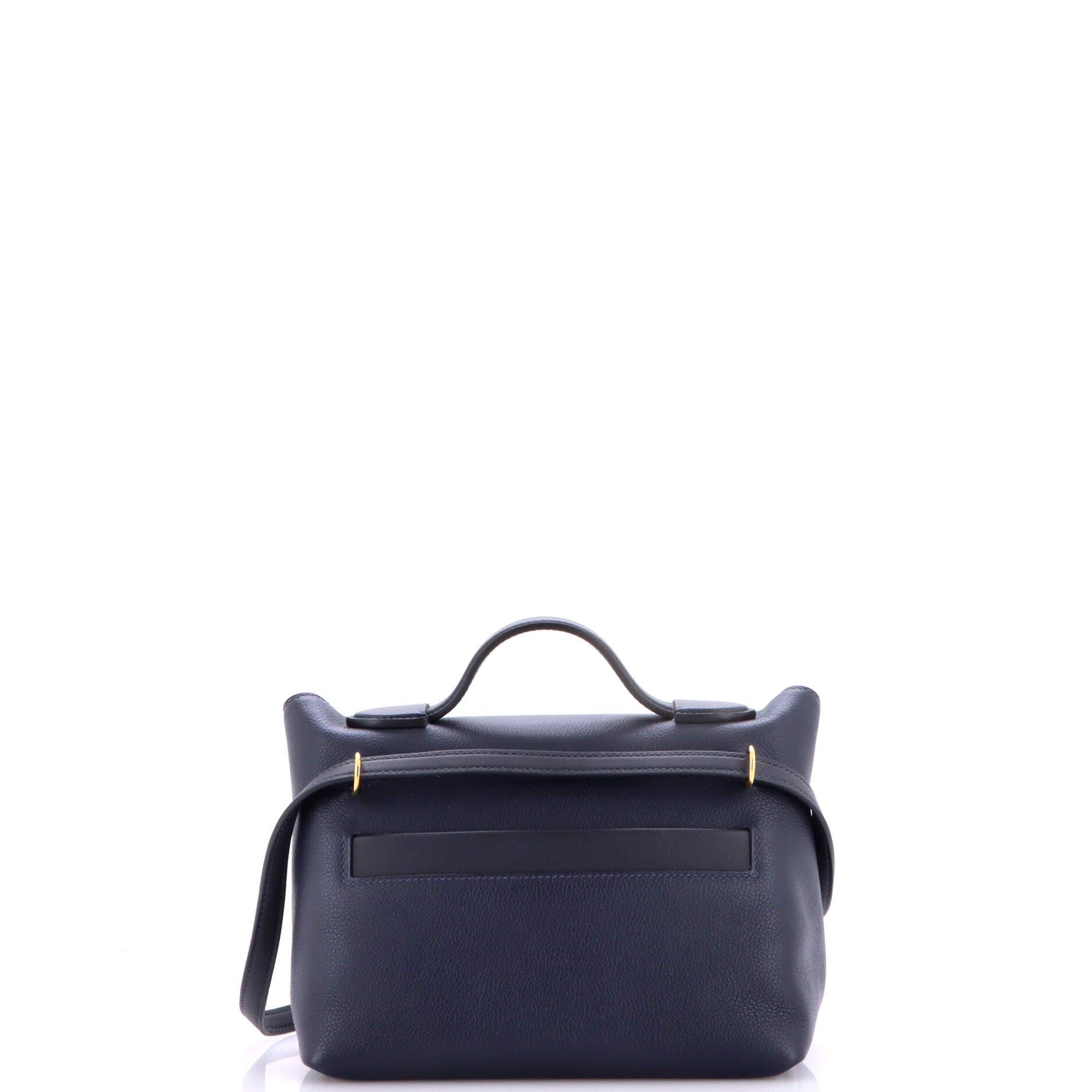 Pre-Owned Hermes 24/24 Bag Evercolor with Swift 21, Alternate, color, Bleu Nuit