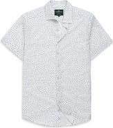 Rodd 
Gunn Raview Scatter Print Short Sleeve Cotton Button-Up Shirt