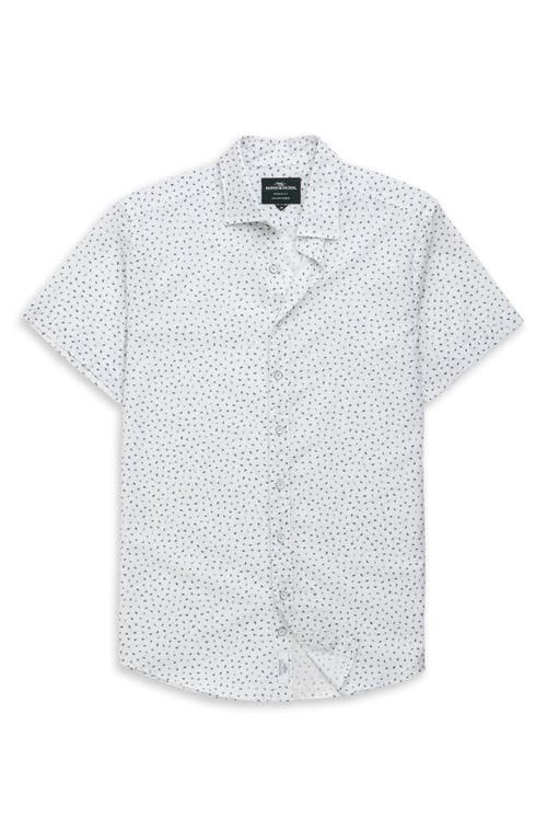 Rodd & Gunn Raview Scatter Print Short Sleeve Cotton Button-up Shirt
