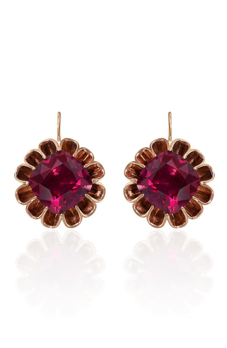 Mindi Mond Floating Garnet Drop Earrings, Alternate, color,