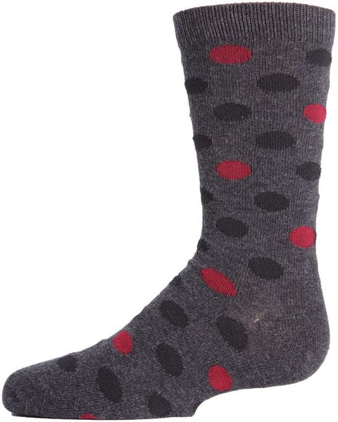 Spots and Dots Ribbed Crew Socks