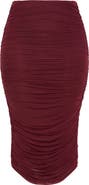 City Chic Anastasia Ruched Midi Skirt